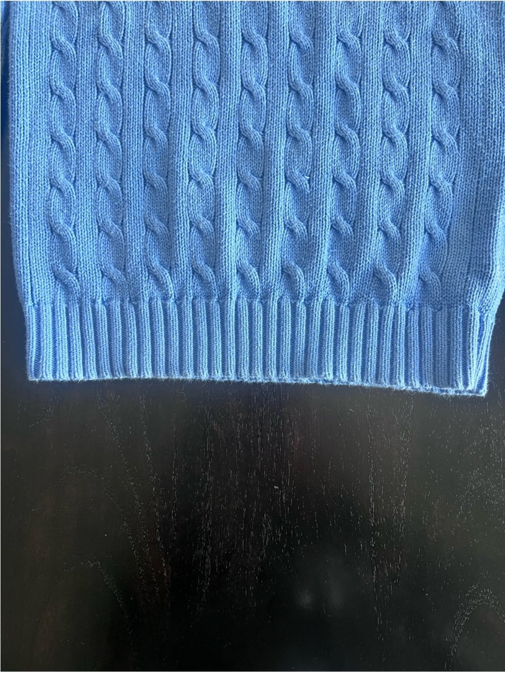 Polo Ralph Lauren | Light Blue Cable-Knit Sweater | Size S - Picture 6 of 10